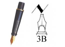STALÓWKA KALIGRAFICZNA WKRĘCANA 3B 2.2 MM MSW  DLA LEWORĘCZNYCH
