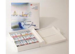 AKWARELE BIAŁE NOCE KOSTKA KOMPLET 12 KOL OP. PLASTIKOWE